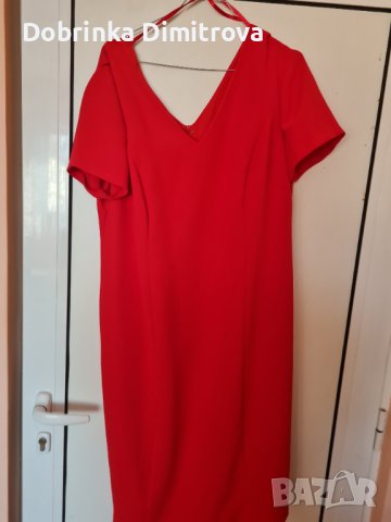 Червена рокля , снимка 4 - Рокли - 39635664