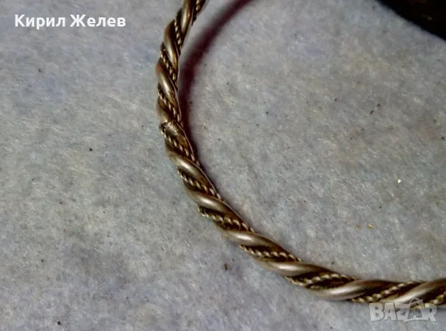 СТАРИННА СРЕБЪРНА ГРИВНА МНОГО ВИСОКА ПРОБА СРЕБРО РЕТРО АРТ ПЛЕТКА РЪЧНА МАЙСТОРСКА РАБОТА 48409, снимка 13 - Антикварни и старинни предмети - 48485615