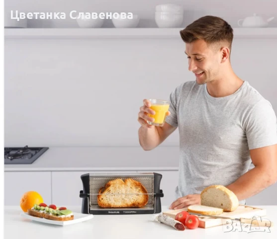 Тостер Taurus Todopan, 700W, Неръждаема стомана, Черен, снимка 3 - Тостери - 50727120
