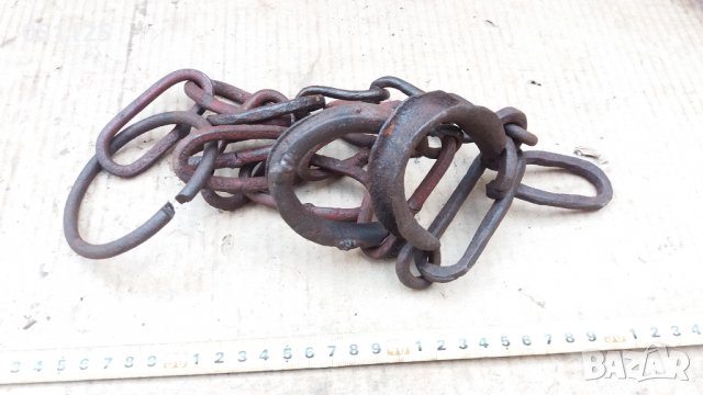 комплект ковани възрожденски белезници, пранги, окови , снимка 8 - Антикварни и старинни предмети - 37677240