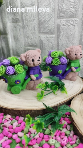 Сладки малки мечета в лилаво и зелено!!, снимка 2 - Декорация за дома - 52082800