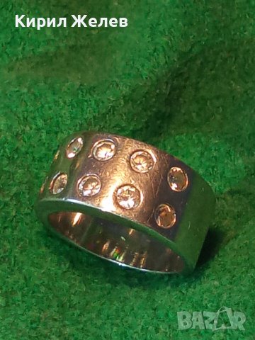 СКЪПОЦЕНЕН СРЕБЪРЕН МОДЕН БУТИКОВ ПРЪСТЕН Тип ХАЛКА СРЕБРО 925 с ЮВЕЛИРНО ИНКРУСТИРАНИ ЦИРКОНИ 34650