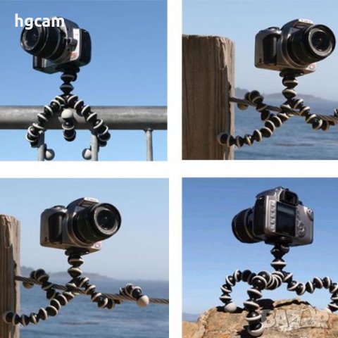 Трипод статив за екшън камери, фотоапарати и телефони, снимка 4 - Чанти, стативи, аксесоари - 11799964