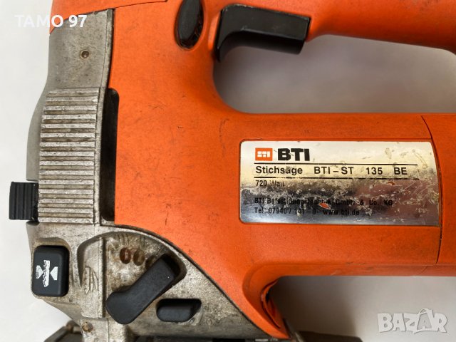 BTI ST135BE - Професионален прободен трион 720W, снимка 4 - Други инструменти - 36916069
