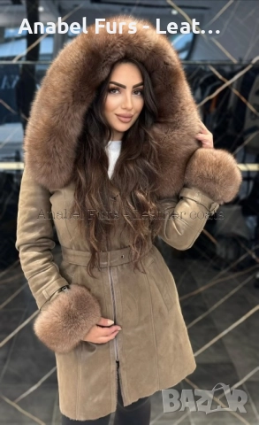 Дамски палта от естествена   кожа, снимка 17 - Палта, манта - 51996111