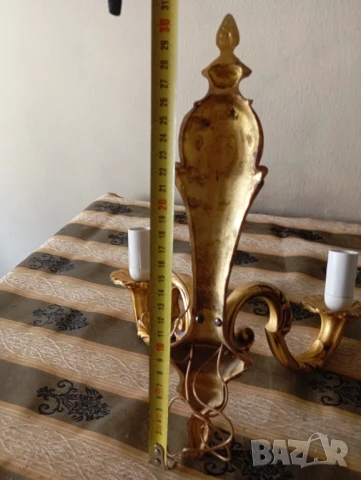 Бароков аплик за стена, снимка 6 - Лампи за стена - 51030085