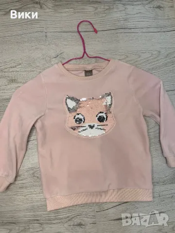 Плюшена детска блуза 3-4г ръст 104см, снимка 5 - Детски Блузи и туники - 49600847