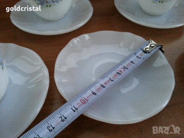 Френски аркопал чаши за кафе , снимка 5 - Антикварни и старинни предмети - 38195198