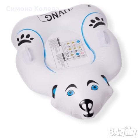 ✨Надуваема шейна/лодка 2 в 1 - Полярна мечка, снимка 1