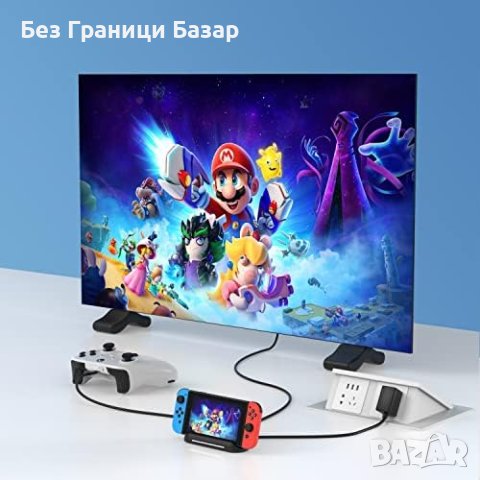 Нова Портативна Докинг Станция за Switch / Switch OLED, HDMI, USB, снимка 4 - Аксесоари - 43567876
