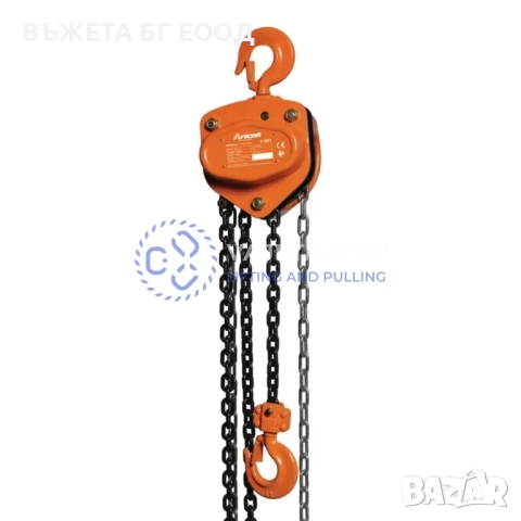 Верижна лебедка телфер механичен, снимка 2 - Други машини и части - 37626432