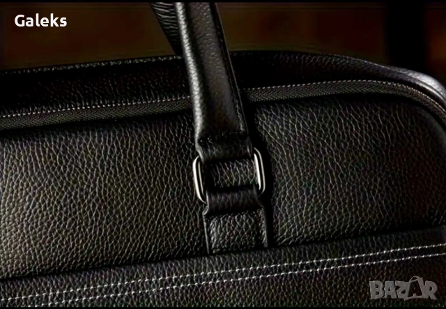 Мъжка изискана бизнес чанта за лаптоп15”/Луксозна и селективна, черна естест. кожа!, снимка 9 - Чанти - 53118028