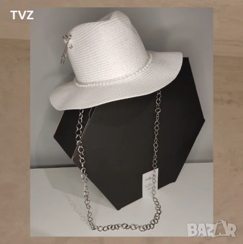 Летни шапки черна, бяла, розова, бежова , снимка 10 - Шапки - 50869633