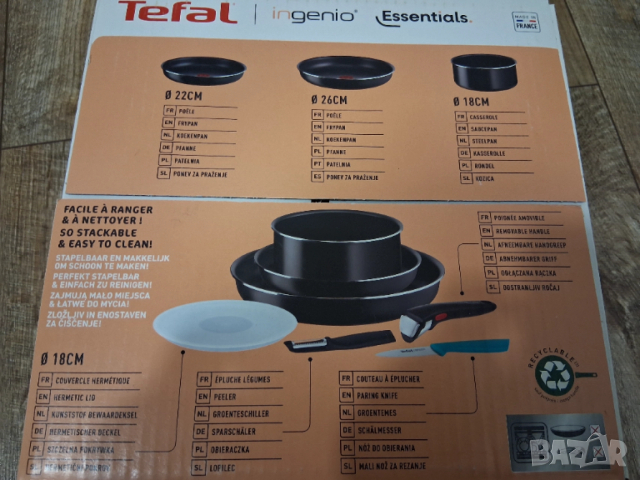Комплект Tefal Ingenio Essentials 7 части , снимка 6 - Съдове за готвене - 52876184