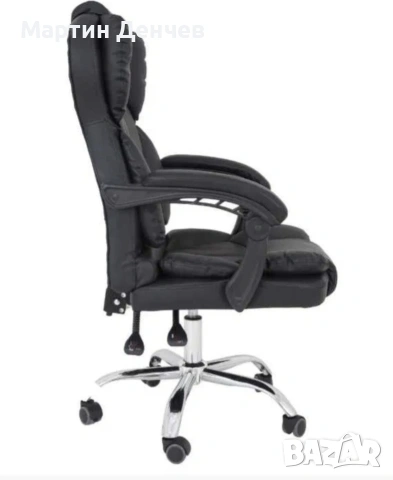 Офис стол Parma, Еко кожа, черен