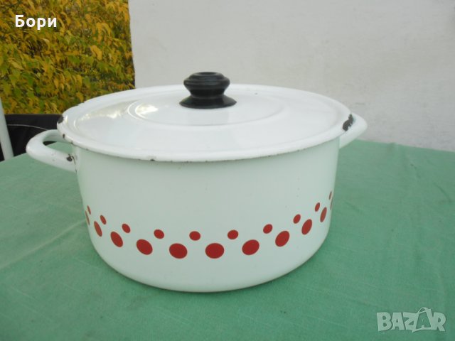 Емайлирана българска тенджера  6 литра