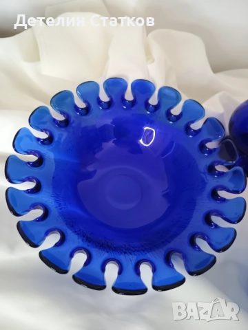 Ретро Фруктиера, кобалтово стъкло