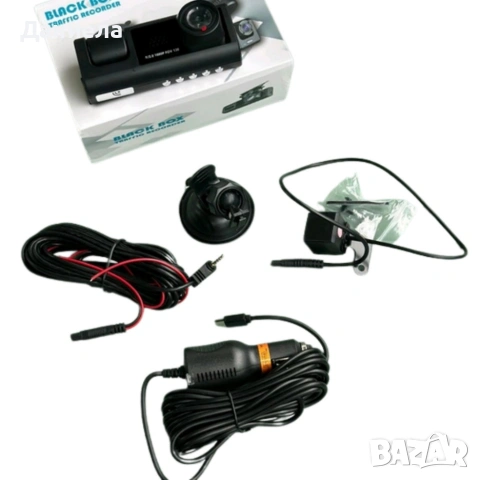 Видеорегистратор Black BOX Super HD 1296P + задна камера, снимка 3 - Камери - 53458651