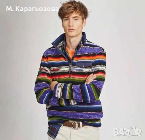 Мъжко! Polo Ralph Lauren Sportsman Serape Fleece, Размер M