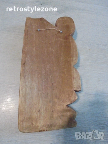 № 8507 Старинно дървено пано / маска , снимка 4 - Други ценни предмети - 53568785