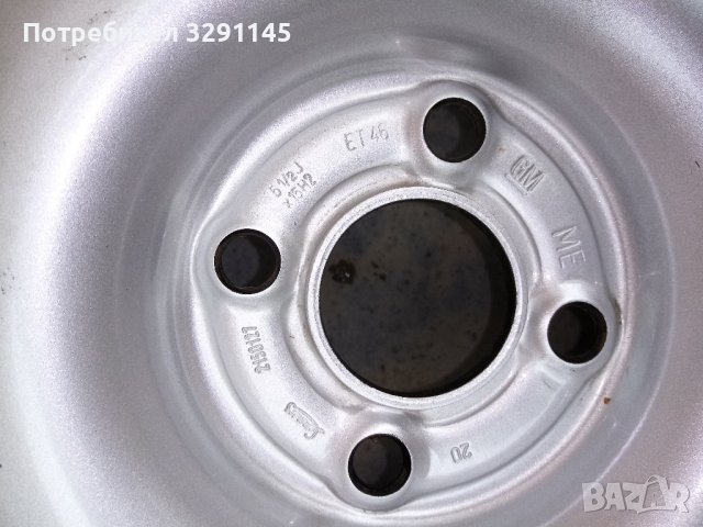 Оригинална резервна гума с джанта, патерица 15" за Опел., снимка 2 - Гуми и джанти - 38112105