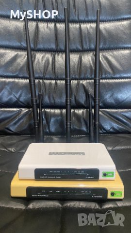 Продава се рутер TP-LINK MR3420 + допълнителни 3бр. антени 5db, снимка 2 - Рутери - 40265876