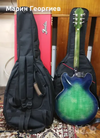 Epiphone Dot Deluxe Aquamarine , снимка 2 - Китари - 48998372