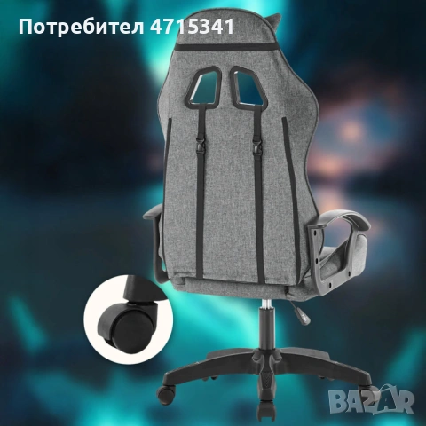 Геймърски стол ергономичен, снимка 3 - Столове - 53203442