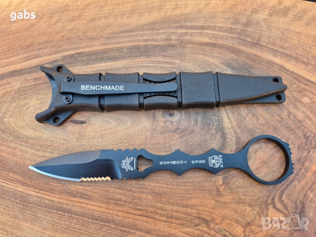 Нож Benchmade Socp Dagger с фиксирано острие и кания 176BK, снимка 2 - Ножове - 52867141