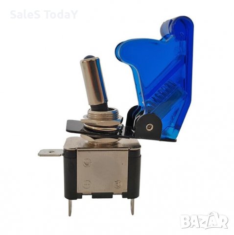 Електрическо копче с диод, ON- OFF, 50mOhm, син, снимка 2 - Аксесоари и консумативи - 37855454