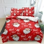 Коледно спално бельо, 100% памук, 6 части, снимка 2
