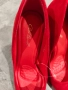 Червени дамски елегантни велурени обувки с висок ток, номер 39, снимка 3