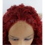 Kъдрава червена лейс фронт перука Барбара, снимка 5