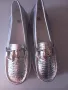 Дамски сребристи мокасини номер 36, снимка 2