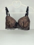 Луксозен сутиен в черен и бежов цвят /чашка D/, снимка 1