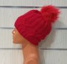 Нова зимна червена дамска шапка СилвърСтар с подплата плюш, снимка 3