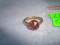 СТАРИНЕН БРОНЗОВ СКЪПОЦЕНЕН РЕТРО АРТ ПРЪСТЕН с АМЕТИСТ 19630, снимка 10