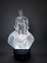 Batman Батман Екшън фигурки 3D настолна лампа 7 променящи цвета нощна лампа, снимка 1 - Настолни лампи - 40412178