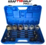 Универсален комплект за монтаж и демонтаж на селенови втулки и лагери KraftWorld Pro – 26 части, снимка 2