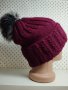 Дамска плетена шапка - мпш33, снимка 2