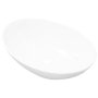 vidaXL Луксозна керамична мивка с овална форма, бяла, 40x33 см（SKU:140674