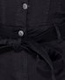 Дълъг дънков гащеризон с копчета и колан с дълъг ръкав - черен, снимка 9