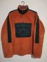 Helly Hansen Yu 1/2 zip borg fleece in orange/khaki. 