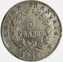 Монета Франция 5 Франка 1812 г  Наполеон I Бонапарт, снимка 2