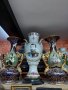 Две огромни порцеланови Австрийски вази от средата на 19 век, снимка 1 - Антикварни и старинни предмети - 37680402