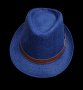 Тъмно синя шапка лятна бомбе унисекс V:8423-8, снимка 1