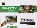 Комплект за видеонаблюдение -  AHD 4 - канален с 4 камери с интернет връзка Full CCTV, снимка 3