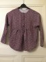 140см памучна блуза Zara 3/4 ръкав, снимка 1 - Детски Блузи и туники - 27156992