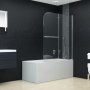 Сгъваем душ параван, 2 панела, ESG стъкло - безплатна д-ка, снимка 1 - Врати за баня - 37815765