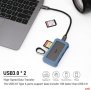 uNI USB-C 6-в-1 хъб  4K HDMI,2xUSB 3.0, SD/TF четец на карти, PD 100 W, снимка 3